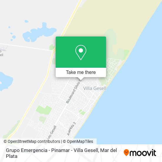 Grupo Emergencia - Pinamar - Villa Gesell map