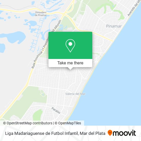 Liga Madariaguense de Futbol Infantil map