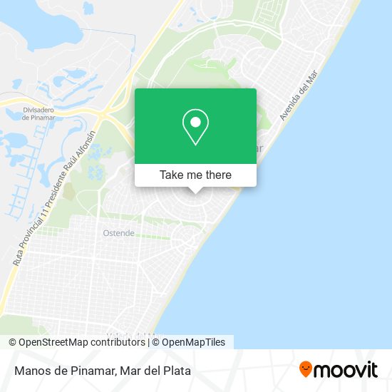Manos de Pinamar map