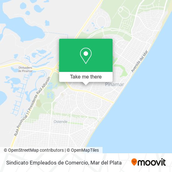 Mapa de Sindicato Empleados de Comercio