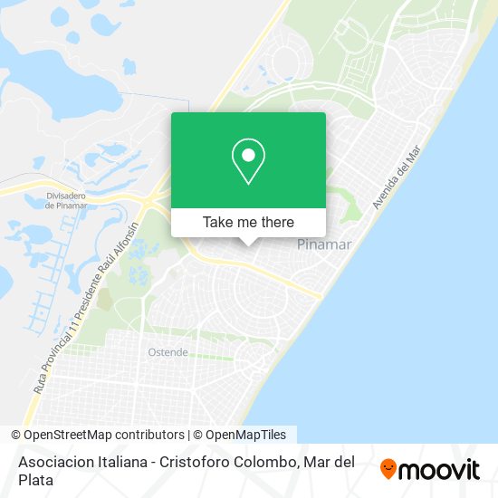 Asociacion Italiana - Cristoforo Colombo map