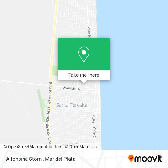 Mapa de Alfonsina Storni