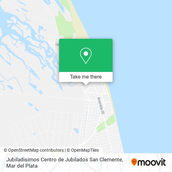 Mapa de Jubiladisimos Centro de Jubilados San Clemente