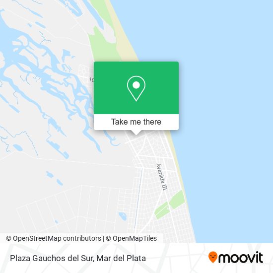 Mapa de Plaza Gauchos del Sur