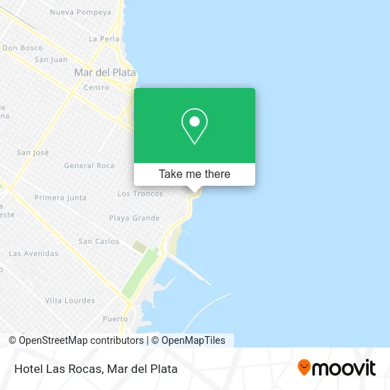 Hotel Las Rocas map