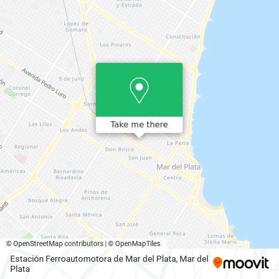 Estación Ferroautomotora de Mar del Plata map