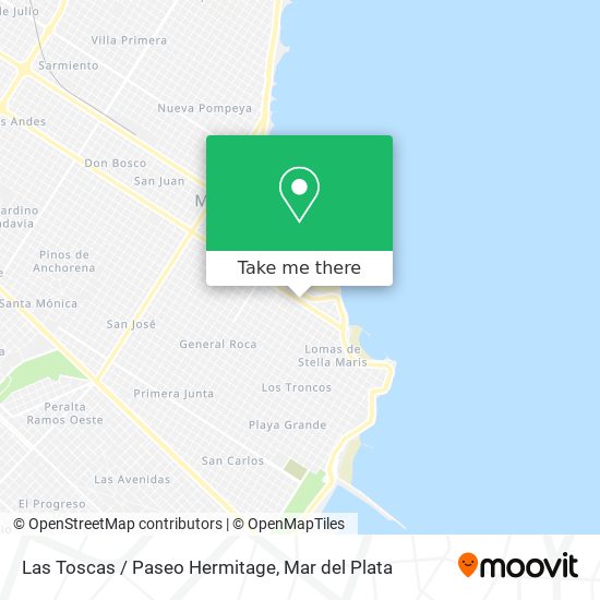 Mapa de Las Toscas / Paseo Hermitage