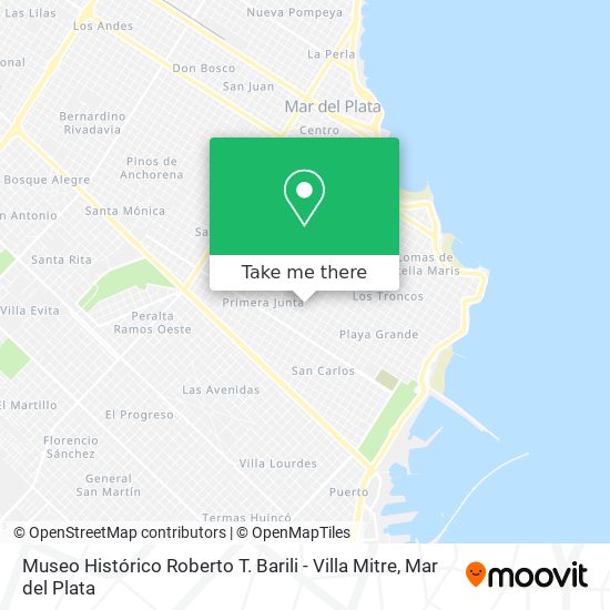 Mapa de Museo Histórico Roberto T. Barili - Villa Mitre
