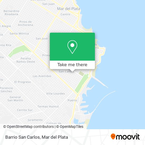 Barrio San Carlos map