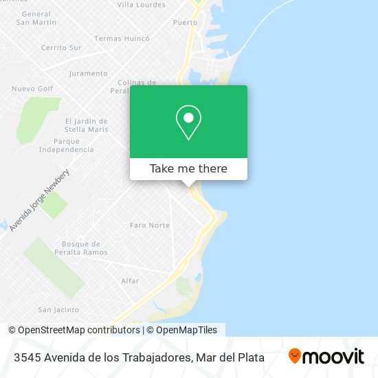 Mapa de 3545 Avenida de los Trabajadores