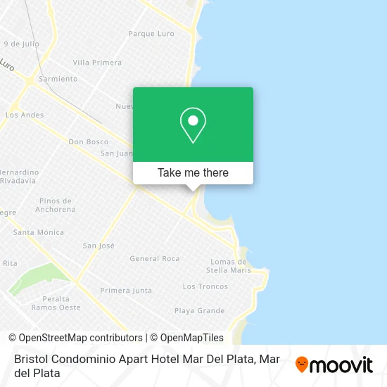 Bristol Condominio Apart Hotel Mar Del Plata map