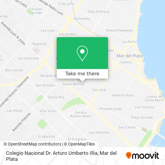 Mapa de Colegio Nacional Dr. Arturo Umberto Illia