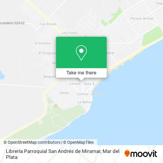 Mapa de Librería Parroquial San Andrés de Miramar