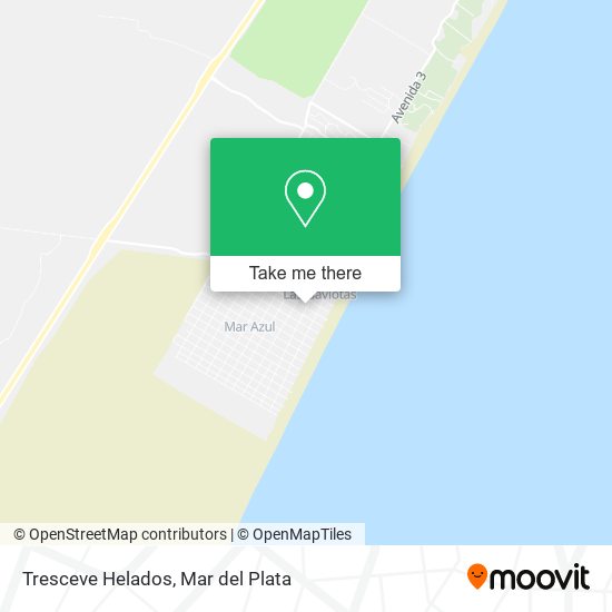 Tresceve Helados map