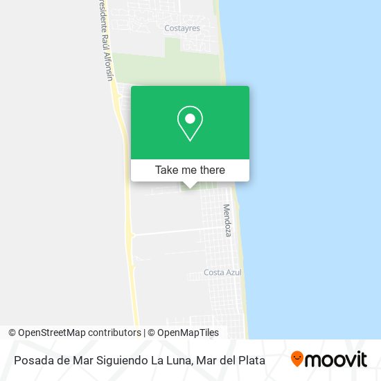 Posada de Mar Siguiendo La Luna map