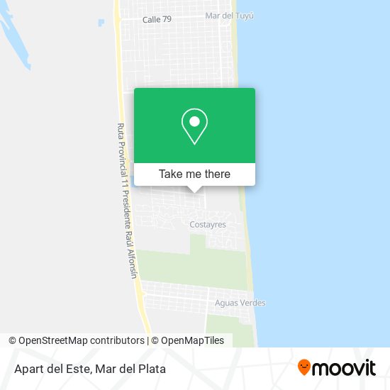 Mapa de Apart del Este