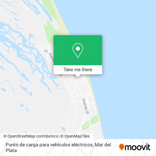 Punto de carga para vehículos eléctricos map