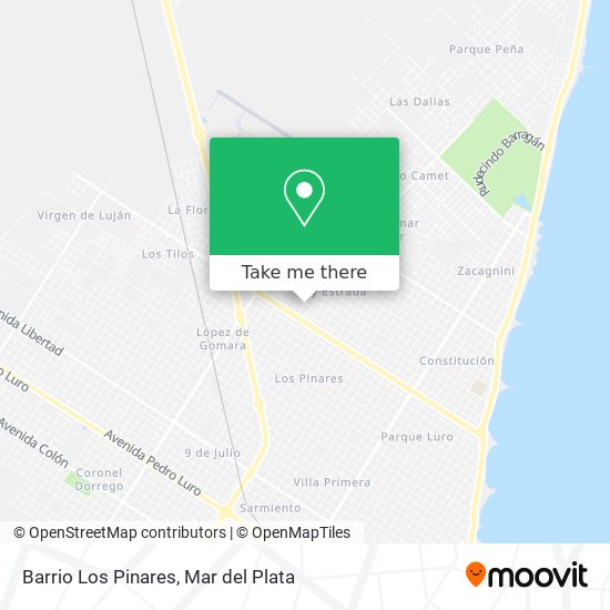 Barrio Los Pinares map