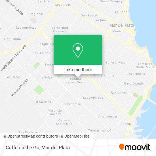 Coffe on the Go map