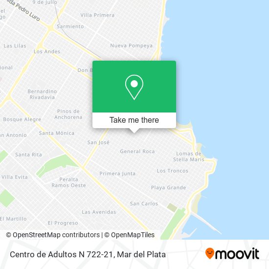Mapa de Centro de Adultos N 722-21