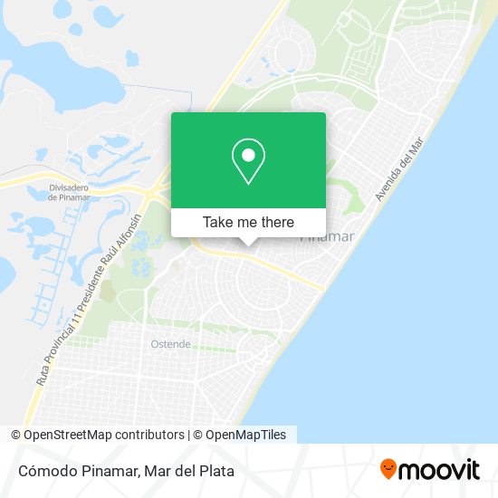 Cómodo Pinamar map