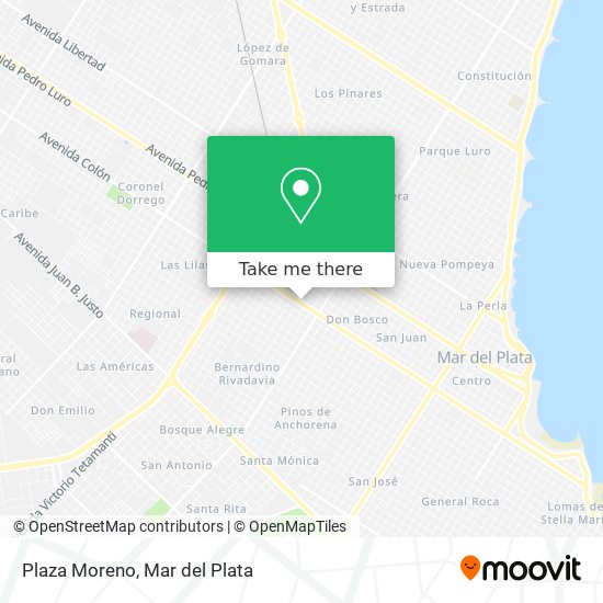 Mapa de Plaza Moreno