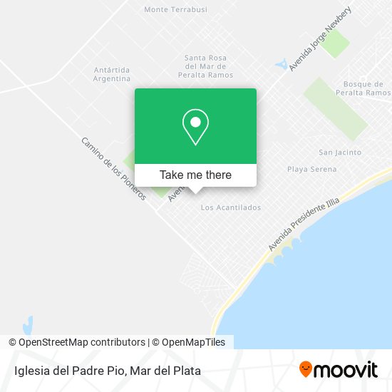Mapa de Iglesia del Padre Pio