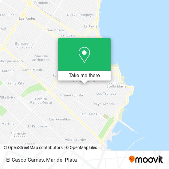 El Casco Carnes map