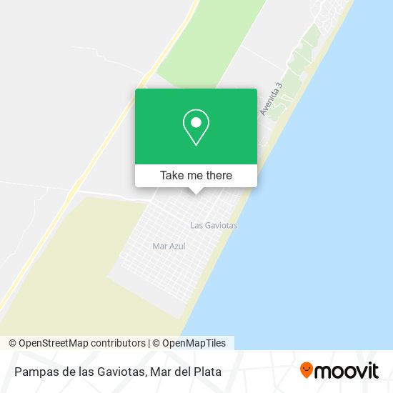 Pampas de las Gaviotas map