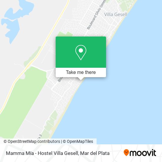 Mamma Mía - Hostel Villa Gesell map