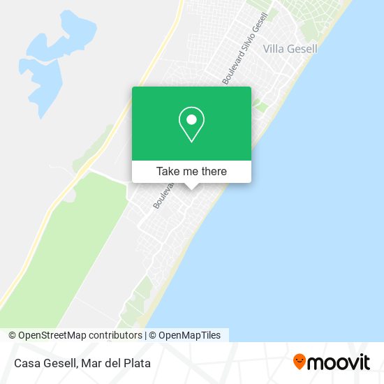 Mapa de Casa Gesell