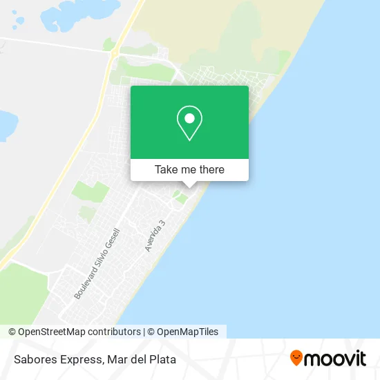 Sabores Express map