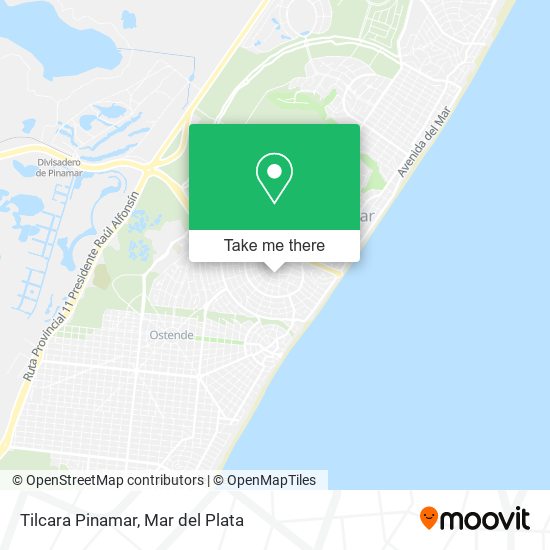 Mapa de Tilcara Pinamar