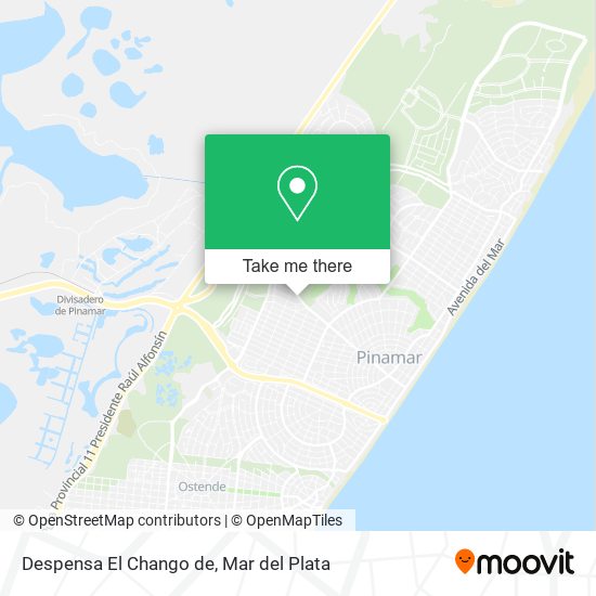 Mapa de Despensa El Chango de