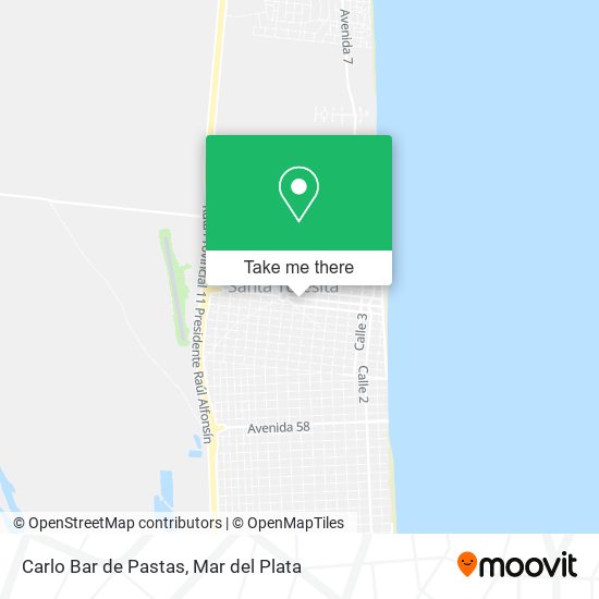Carlo Bar de Pastas map