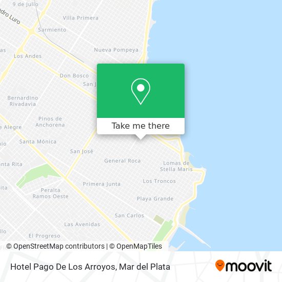 Mapa de Hotel Pago De Los Arroyos