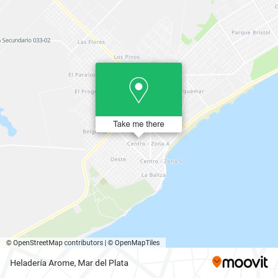 Heladería Arome map