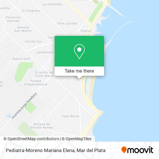 Pediatra-Moreno Mariana Elena map