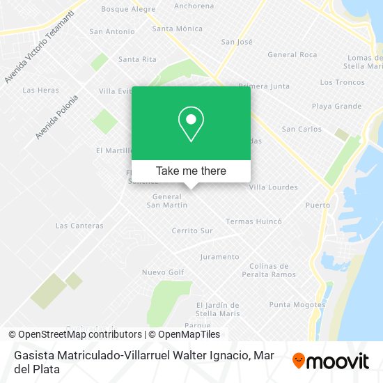 Mapa de Gasista Matriculado-Villarruel Walter Ignacio