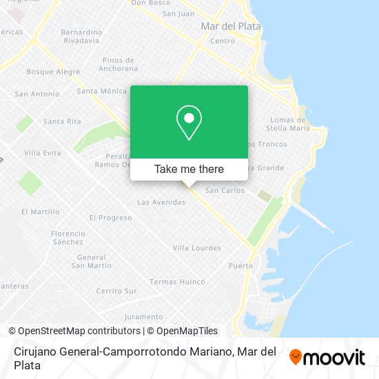 Mapa de Cirujano General-Camporrotondo Mariano