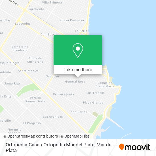 Ortopedia-Casas-Ortopedia Mar del Plata map