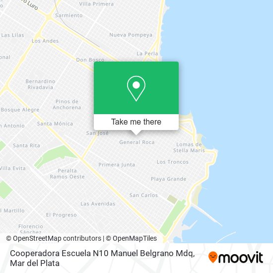 Cooperadora Escuela N10 Manuel Belgrano Mdq map