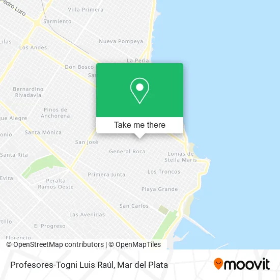 Profesores-Togni Luis Raúl map