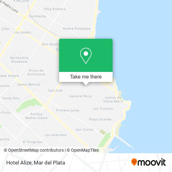 Mapa de Hotel Alize