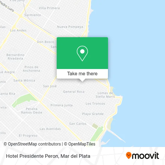 Hotel Presidente Peron map