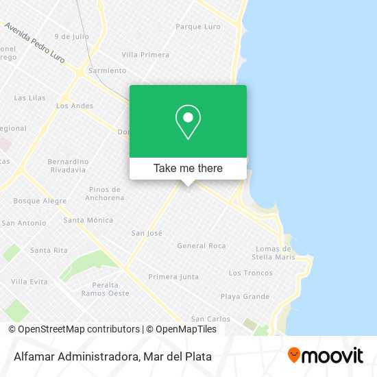 Mapa de Alfamar Administradora