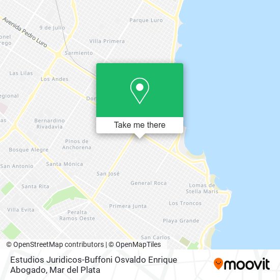 Estudios Juridicos-Buffoni Osvaldo Enrique Abogado map
