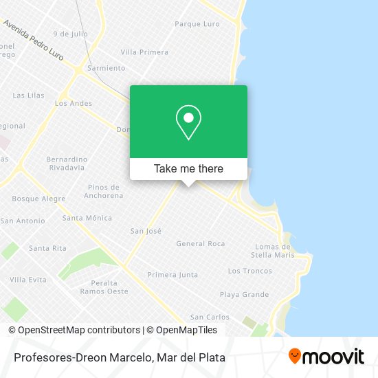 Profesores-Dreon Marcelo map