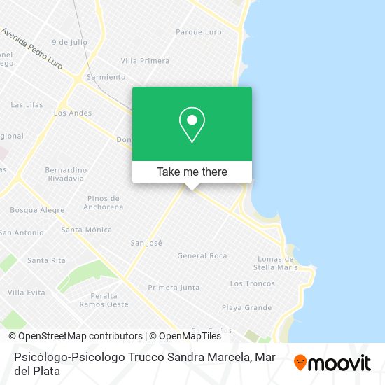 Mapa de Psicólogo-Psicologo Trucco Sandra Marcela