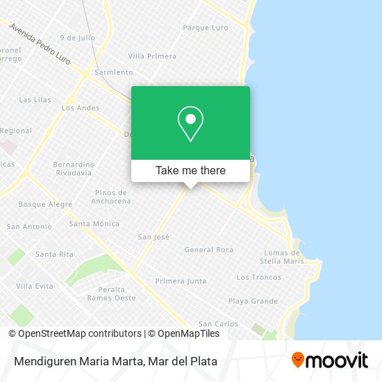 Mapa de Mendiguren Maria Marta